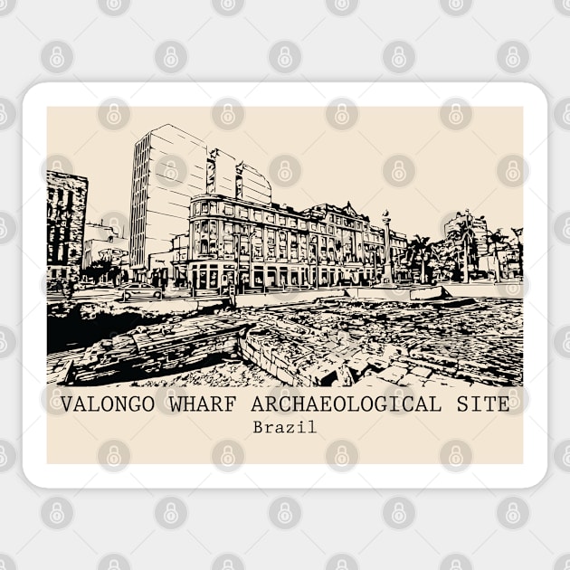 Valongo Wharf Archaeological Site - Brazil Sticker by Lakeric